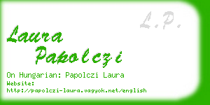 laura papolczi business card